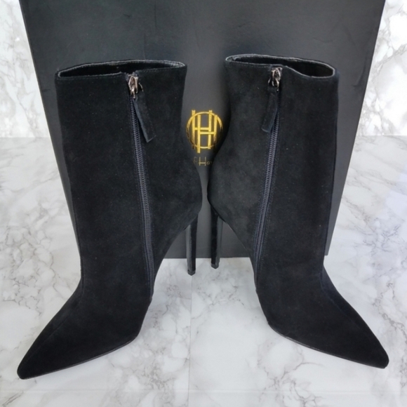 House of Harlow 1960 Black Suede Asher Bootie Size 7.5 - Picture 7 of 10